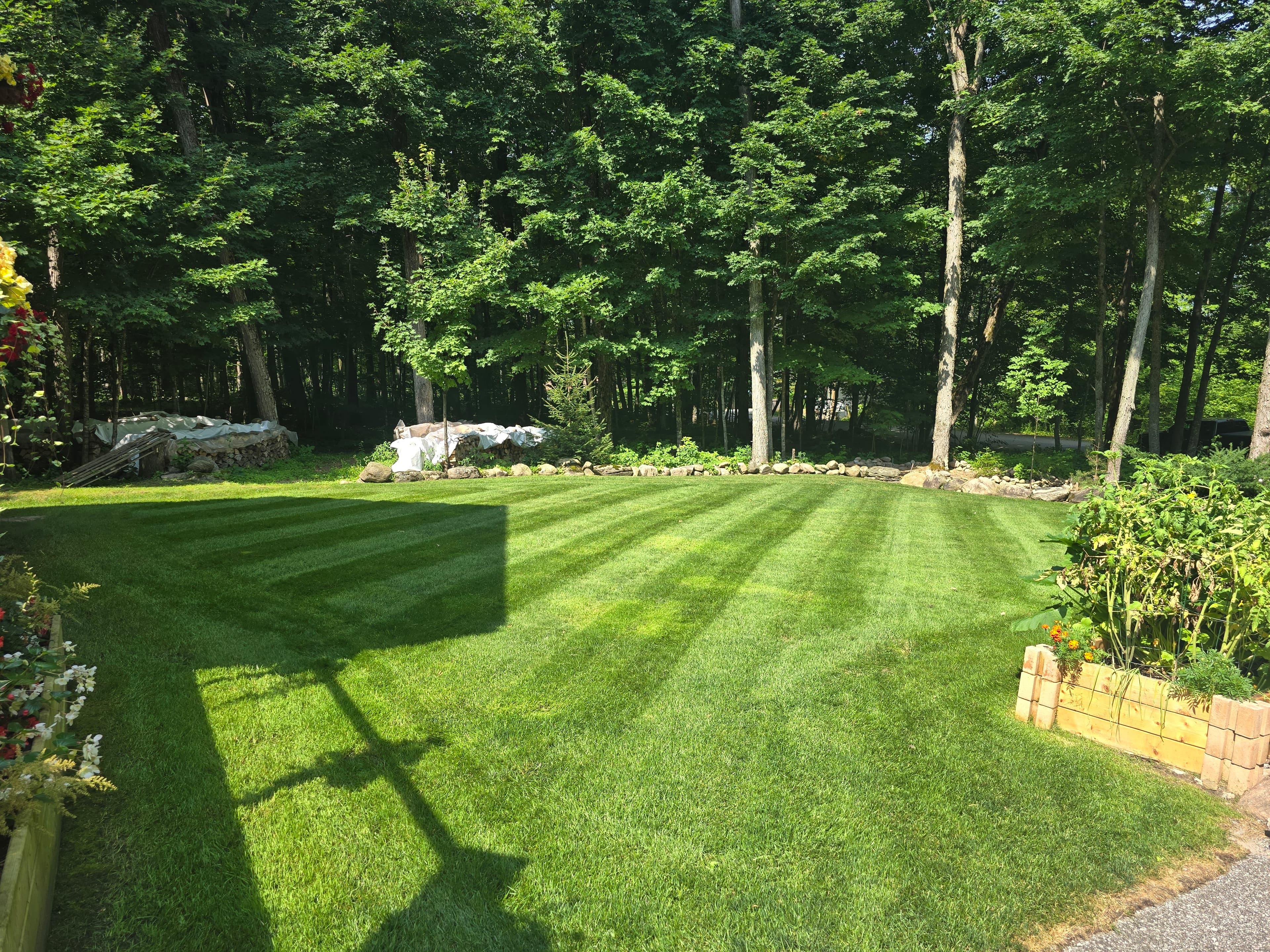 Lawn maintenance work