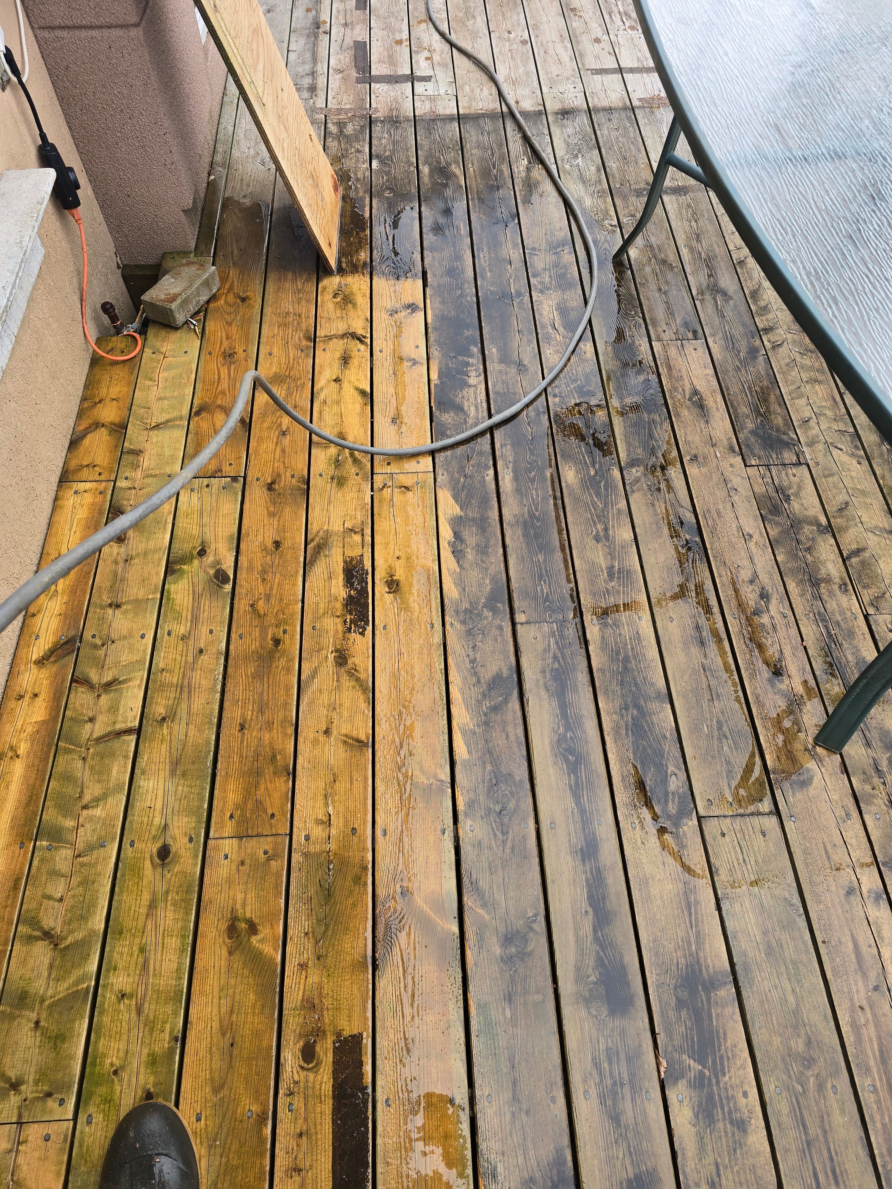Power washing work